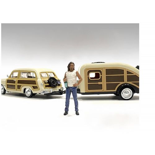 Figure 3 - Campers Poly-Resin Material for 1/18 Scale Models - American Diorama - Modalova