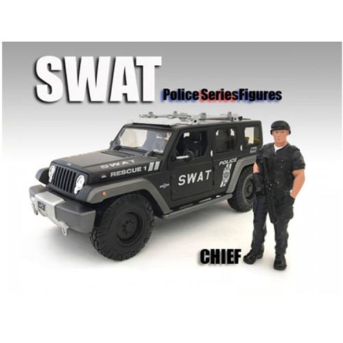 Figure - SWAT Team Chief For 1:24 Scale Models Blister Pack 3 inch - American Diorama - Modalova