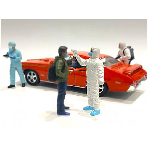 Figurine VI - Polyresin Material Hazmat Crew 1/24 Scale Models - American Diorama - Modalova