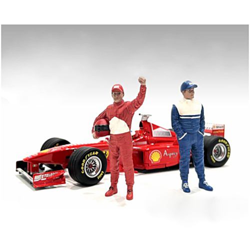 Set of 2 Figures - Racing Legends 90's for 1/43 Scale Models - American Diorama - Modalova