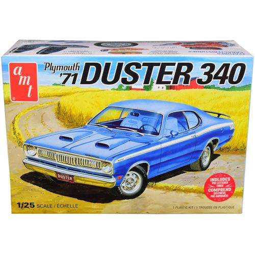 Scale Model Kit - Skill 2 1971 Plymouth Duster 340 Chrome Plated Parts - AMT - Modalova