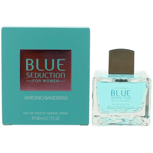 Women's Eau De Toilette Spray - Blue Seduction Natural, 2.7 oz - Antonio Banderas - Modalova