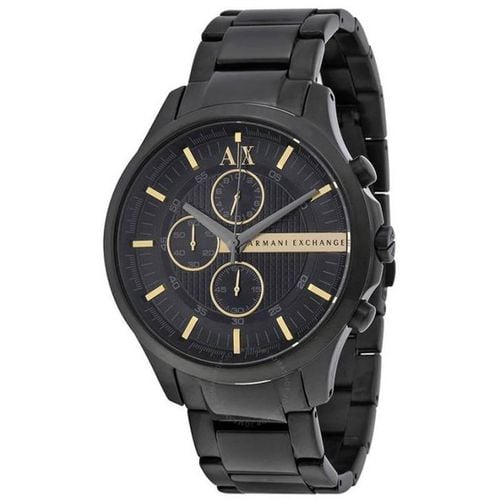 Men's Chronograph Watch - Black Stainless Steel Bracelet / AX2164 - Armani Exchange - Modalova