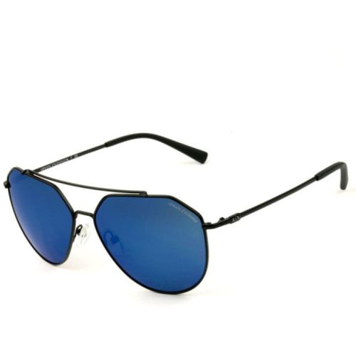 Unisex Sunglasses - Matte Black Metal Full Rim Frame / 0AX2023S 6063 - Armani Exchange - Modalova