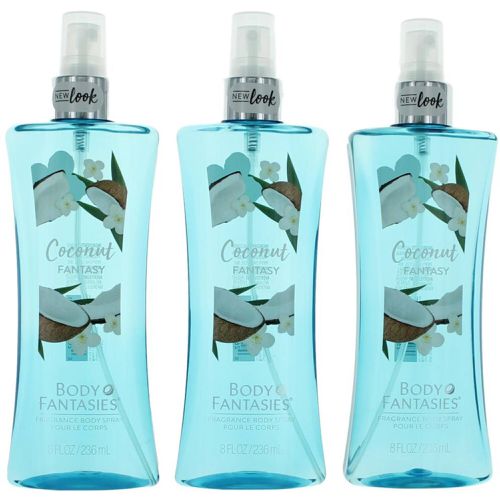 Body Fantasies Women's Body Spray - Coconut Fantasy Fragrance, 3 x 8 oz - Parfums De Coeur - Modalova
