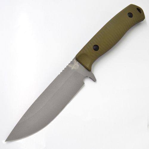 Fixed Knife - Anonimus Tactical Gray Steel Blade OD Green G10 Handle / 539GY - Benchmade - Modalova