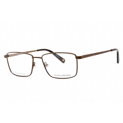Men's Eyeglasses - Matte Brown Metal Rectangular / BR 106 04IN 00 - Banana Republic - Modalova