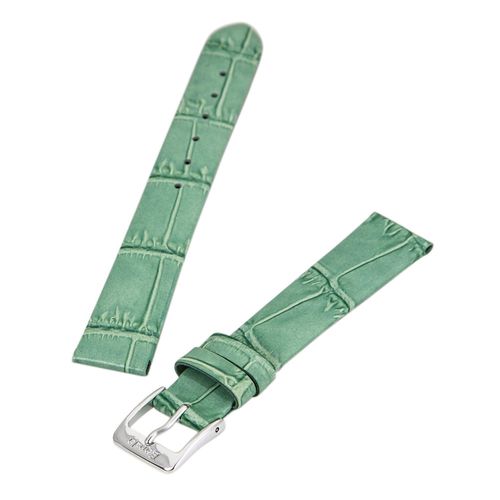 Light Green 16 mm Wide Genuine Alligator Pattern Calf Leather Band - Banda - Modalova