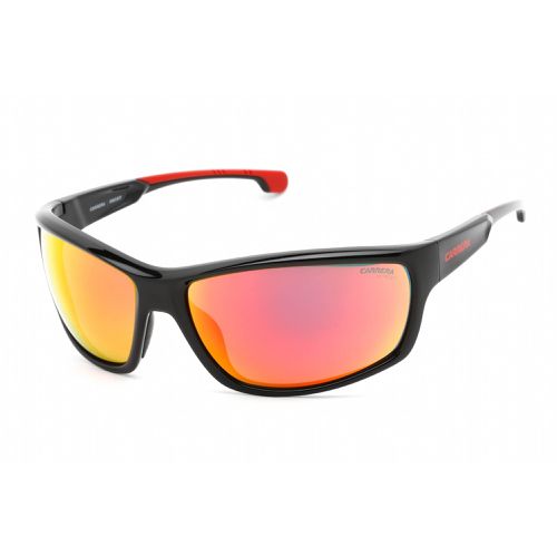 Men's Sunglasses - Black/Red Plastic Rectangular / CARDUC 002/S 0OIT UZ - Carrera Ducati - Modalova
