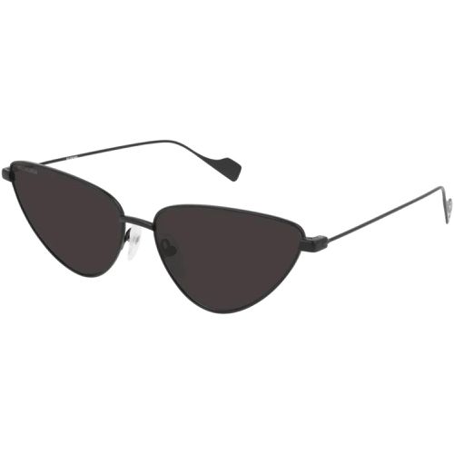 Women's Sunglasses - Black Cat Eye Frame Grey Lens / BB0086S 1 - Balenciaga - Modalova