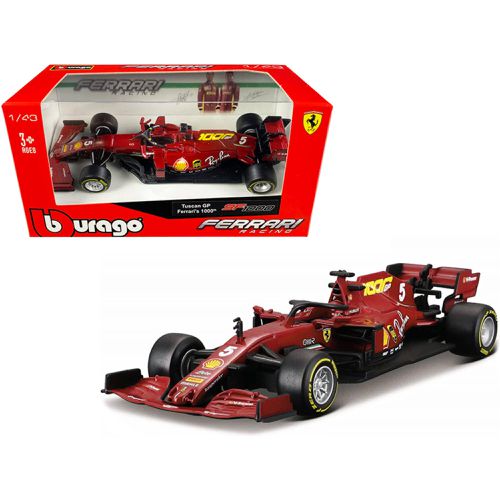 Diecast Model Car - Ferrari SF1000 #5 Sebastian Vettel Tuscan GP F1 - Bburago - Modalova
