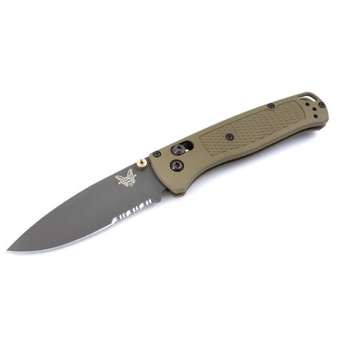 Folding Knife - Bugout Serrated Edge Blade with Green Handle/ 535SGRY-1 - Benchmade - Modalova