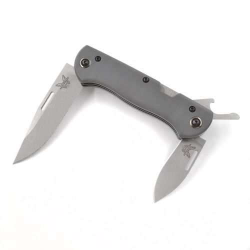 Pocket Knife - Weekender Grey G10 Handle Slip-Joint Multi-Blade / 317 - Benchmade - Modalova