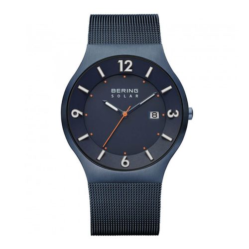 Solar Men's Blue Dial Blue Bracelet Watch - Bering - Modalova