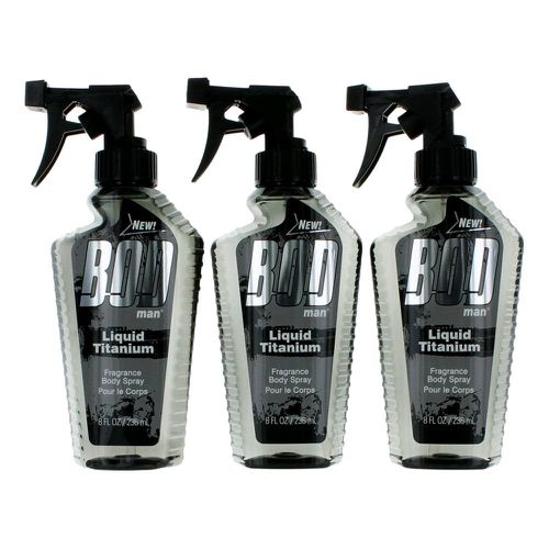 Bod Man Liquid Titanium by , 3 Pack 8 oz Fragrance Body Spray for Men - Parfums De Coeur - Modalova