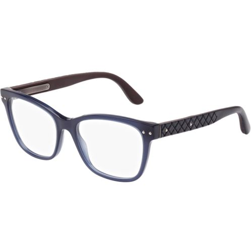 Women's Eyeglasses - Blue Cat Eye Frame / BV0010O 008 - Bottega Veneta - Modalova
