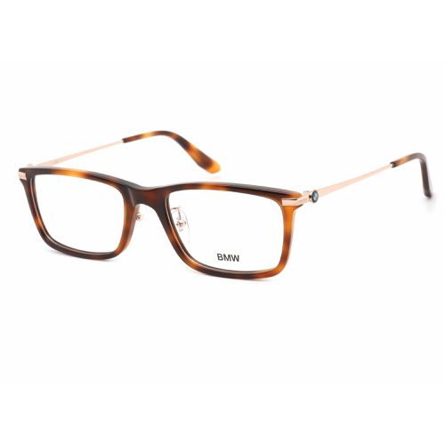 Men's Eyeglasses - Dark Havana Rectangular Plastic Frame Clear Lens / BW5020 052 - BMW - Modalova