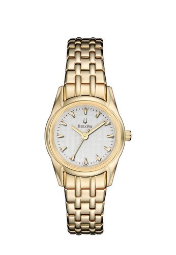 Ladies Gold Plated Bracelet Watch 97L111 - Bulova - Modalova