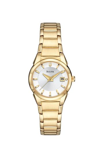 Ladies Gold Plated Bracelet Watch 97M103 - Bulova - Modalova