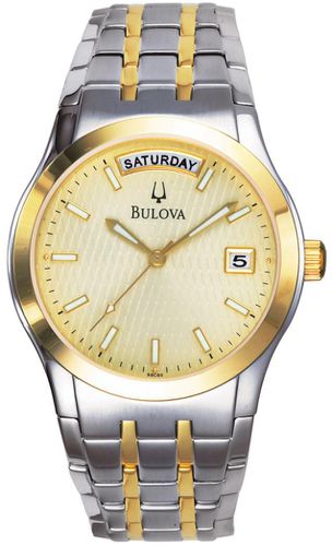Men's Bracelet Two Tone Watch 98C60 - Bulova - Modalova