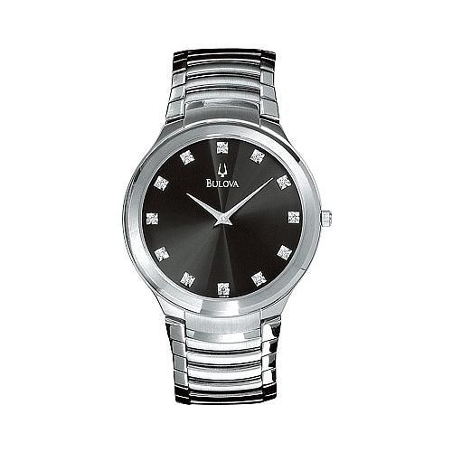 Bulova Men's Diamond Watch 96D10 - Bulova - Modalova