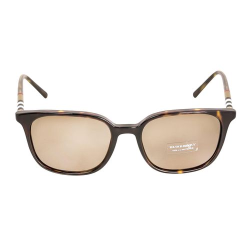 BE4144 300273 54 14 Sun Light Brown Lenses Havana Plastic Frame Men's Sunglasses - Burberry - Modalova
