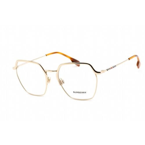 Women's Eyeglasses - Clear Lens Light Gold Metal Square Frame / 0BE1371 1109 - BURBERRY - Modalova