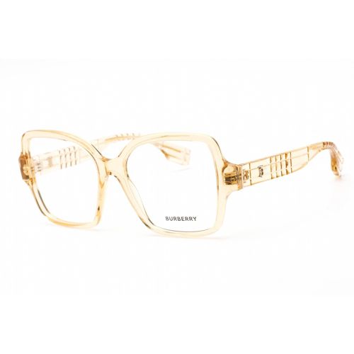 Women's Eyeglasses - Full Rim Square Shape Beige Plastic Frame / 0BE2374 4063 - BURBERRY - Modalova