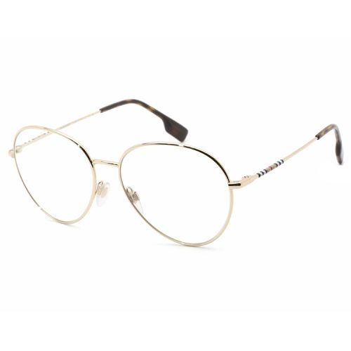 Women's Eyeglasses - Light Gold Round Metal Frame Clear Lens / 0BE1366 1340 - BURBERRY - Modalova