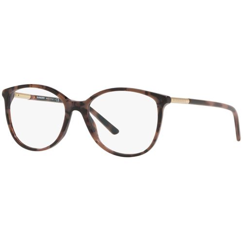 Women's Eyeglasses - Spotted Brown Havana Square / 0BE2128 3624 - BURBERRY - Modalova