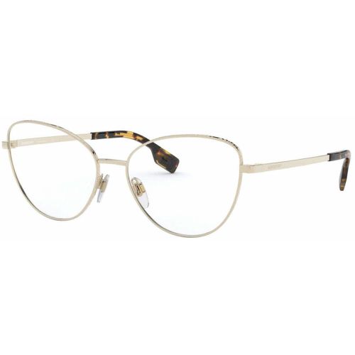 Women's Eyeglasses - Pale Gold Cat Eye Frame, 53 mm / 0BE1341 1109 - BURBERRY - Modalova