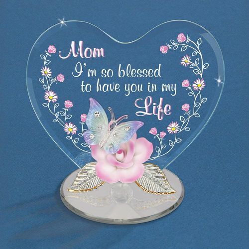Butterfly Mom IM So Blessed Glass Figurine - Jewelry - Modalova