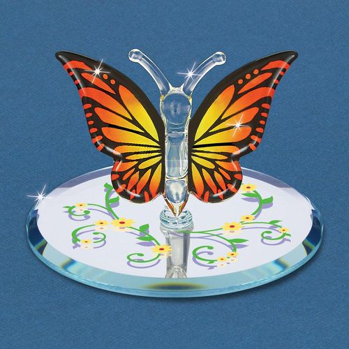 Butterfly, Monarch Glass Figurine - Jewelry - Modalova