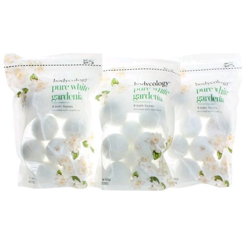 Women's Bath Fizzies - Pure White Gardenia with Floral Scent, Pack of 3 - Bodycology - Modalova