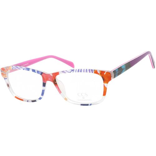 Men's Eyeglasses - Clear Lens Multicolor Square / CCS102 03-09 - Ccs By Coco Song - Modalova