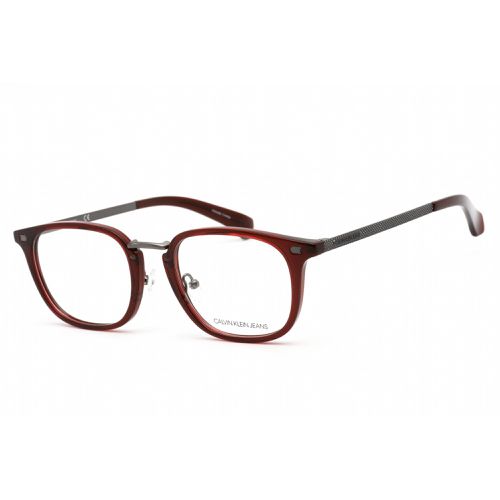 Unisex Eyeglasses - Crystal Burgundy Plastic Frame / CKJ494AF 609 - Calvin Klein Jeans - Modalova