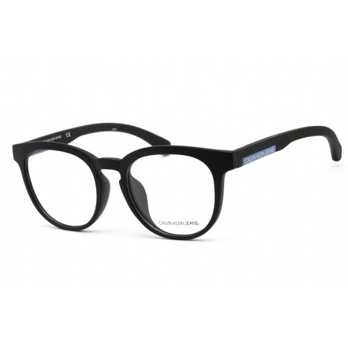 Unisex Eyeglasses - Matte Black Plastic Round Frame / CKJ804AF 002 - Calvin Klein Jeans - Modalova