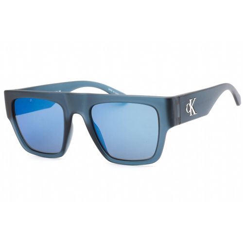 Unisex Sunglasses - Transparent Blue Plastic Square / CKJ22636S 405 - Calvin Klein Jeans - Modalova