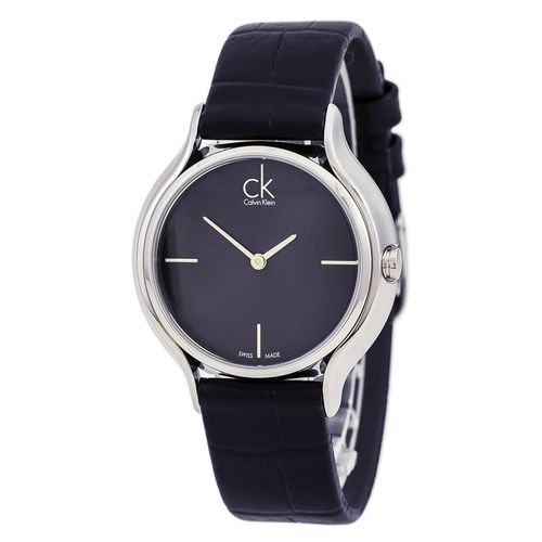K2U231C1 Women's Skirt Black Dial Leather Strap Watch - Calvin Klein - Modalova