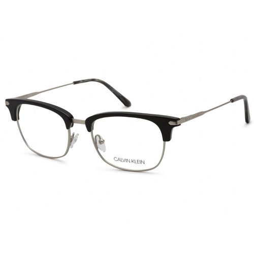 Men's Eyeglasses - Black Metal Rectangular Full Rim Frame / CK19105 001 - Calvin Klein - Modalova