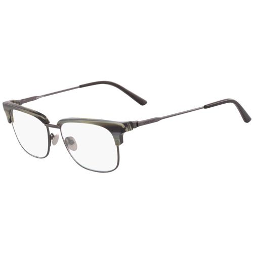 Men's Eyeglasses - Charcoal Horn Metal Frame / CK18124 018 - Calvin Klein - Modalova