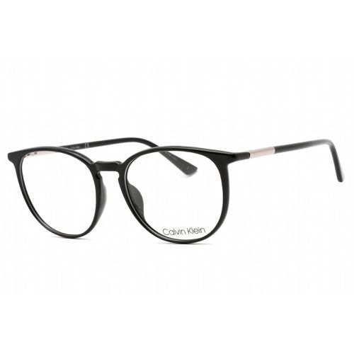 Men's Eyeglasses - Full Rim Black Plastic Round Shape Frame / CK21522 001 - Calvin Klein - Modalova