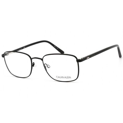 Men's Eyeglasses - Matte Black Rectangular Full Rim Metal / CK21301 001 - Calvin Klein - Modalova