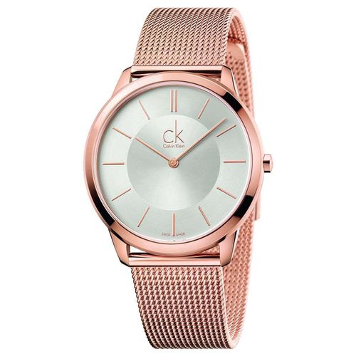 Men's Quartz Watch - Minimal Rose Gold Tone Mesh Bracelet / K3M21626 - Calvin Klein - Modalova
