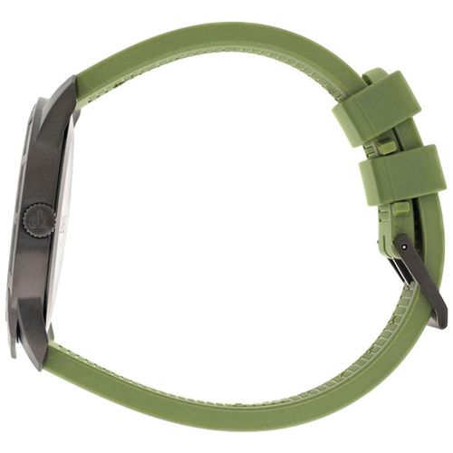 Men's Quartz Watch - Evidence Green Silicone Rubber Strap / K8R114WL - Calvin Klein - Modalova