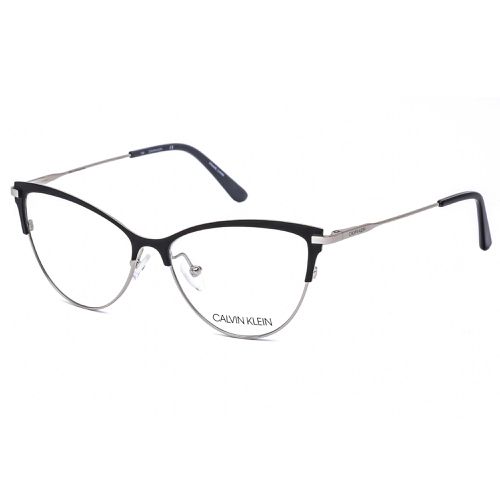 Women's Eyeglasses - Black Cat Eye Metal Frame Clear Lens / CK19111 001 - Calvin Klein - Modalova
