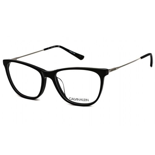 Women's Eyeglasses - Black Full Rim Frame Clear Demo Lens / CK18706 001 - Calvin Klein - Modalova