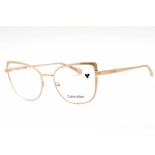 Women's Eyeglasses - Full Rim Gold Metal Cat Eye Frame / CK22101 717 - Calvin Klein - Modalova