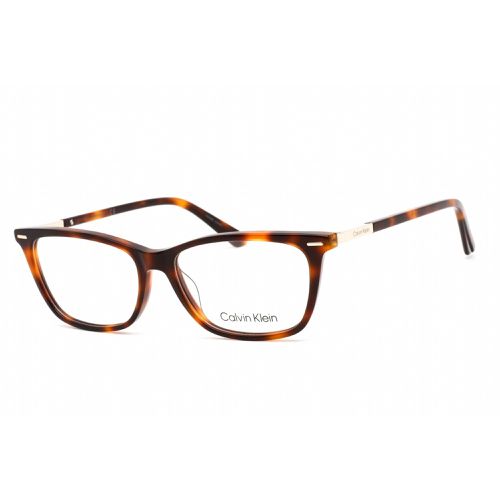 Women's Eyeglasses - Rectangular Brown Havana Plastic Frame / CK22506 220 - Calvin Klein - Modalova