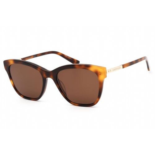 Women's Sunglasses - Soft Tortoise Plastic Rectangular / CK19524S 240 - Calvin Klein - Modalova
